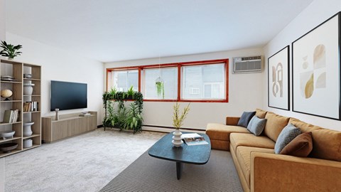 Floor plan for 1 bed, 1 bath, 706 sqft